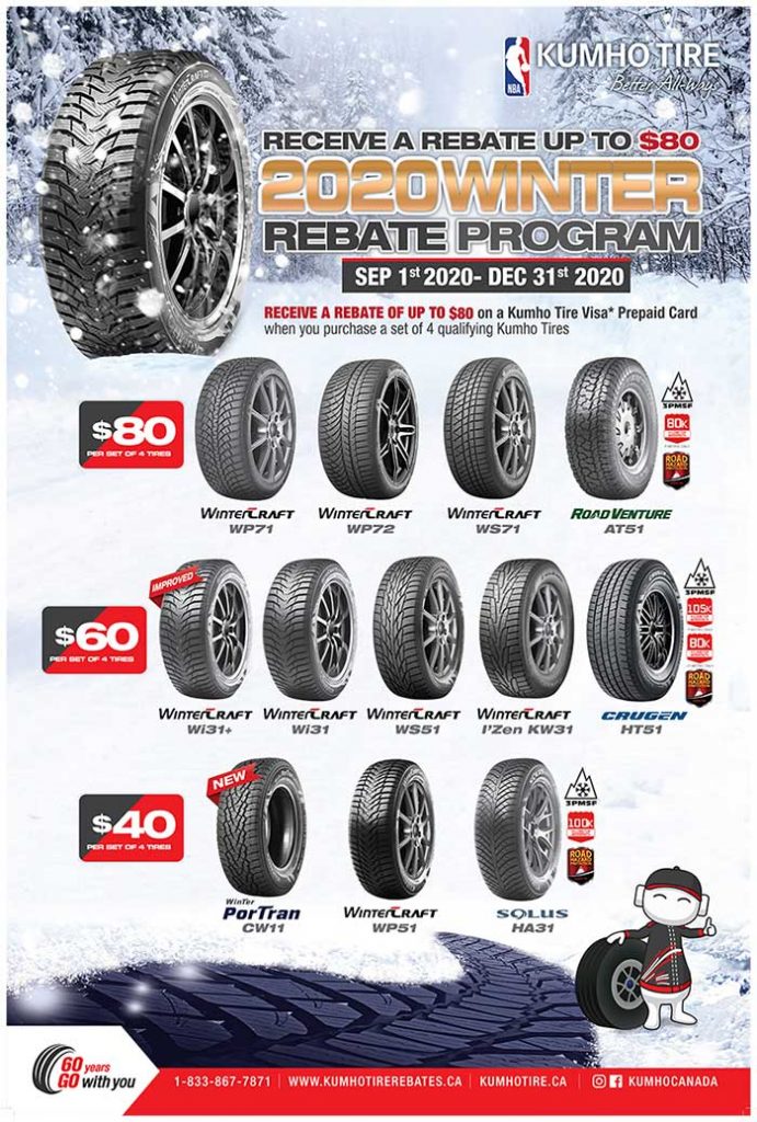 Kumho Tire Rebate Ca