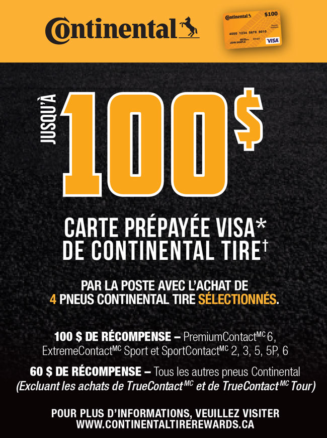 Promotion Continental et General Tire OK Tire