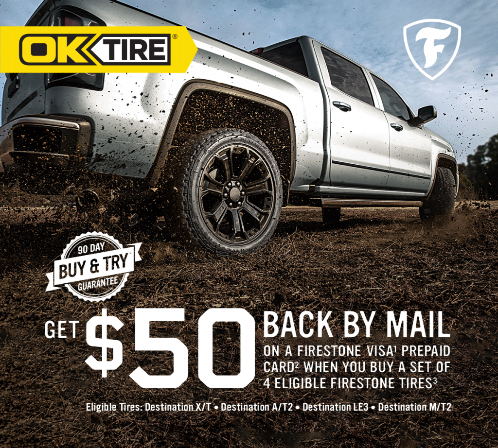 OK Tire and Firestone 2021 Rebate